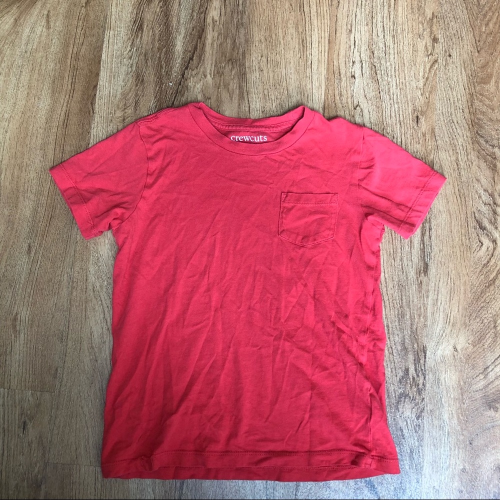 Crewcuts Pocket T-shirt in Red